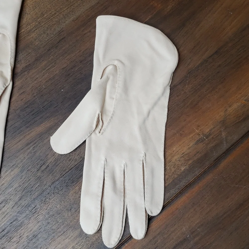 Vintage Embroidered Ladies Dress Party Cocktail Gloves